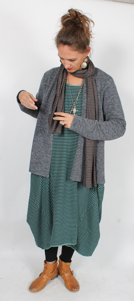 Cut-Loose Draped Cardigan Jacket Sophisticated Casual Plus Sml-2x