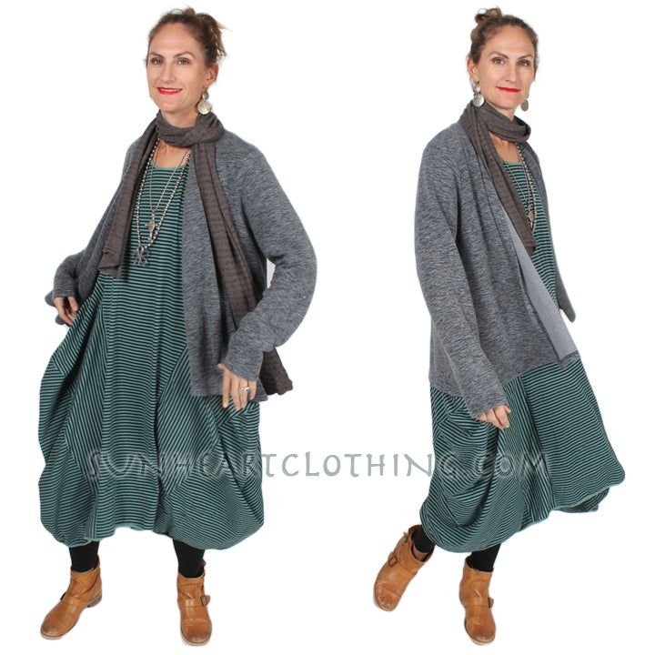 Cut-Loose Draped Cardigan Jacket Sophisticated Casual Plus Sml-2x