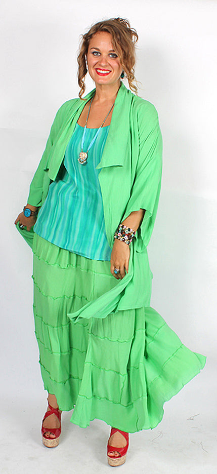SunHeart private label Haori Kimono Balinese Lime Jacket Some Lucky Gal got the Last One!