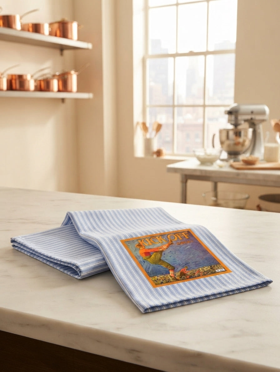 3-Set Chef Clubhouse Men Kitchen Towels Crate Label Cotton Tea Towel| Sports Golf Dish Towel Kitchen Decor