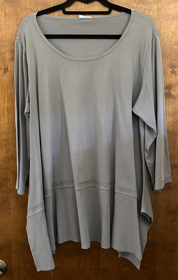 COLOR ME COTTON  Gray Smoke Boho Hippie Chic Resort Wear Sml-XXL