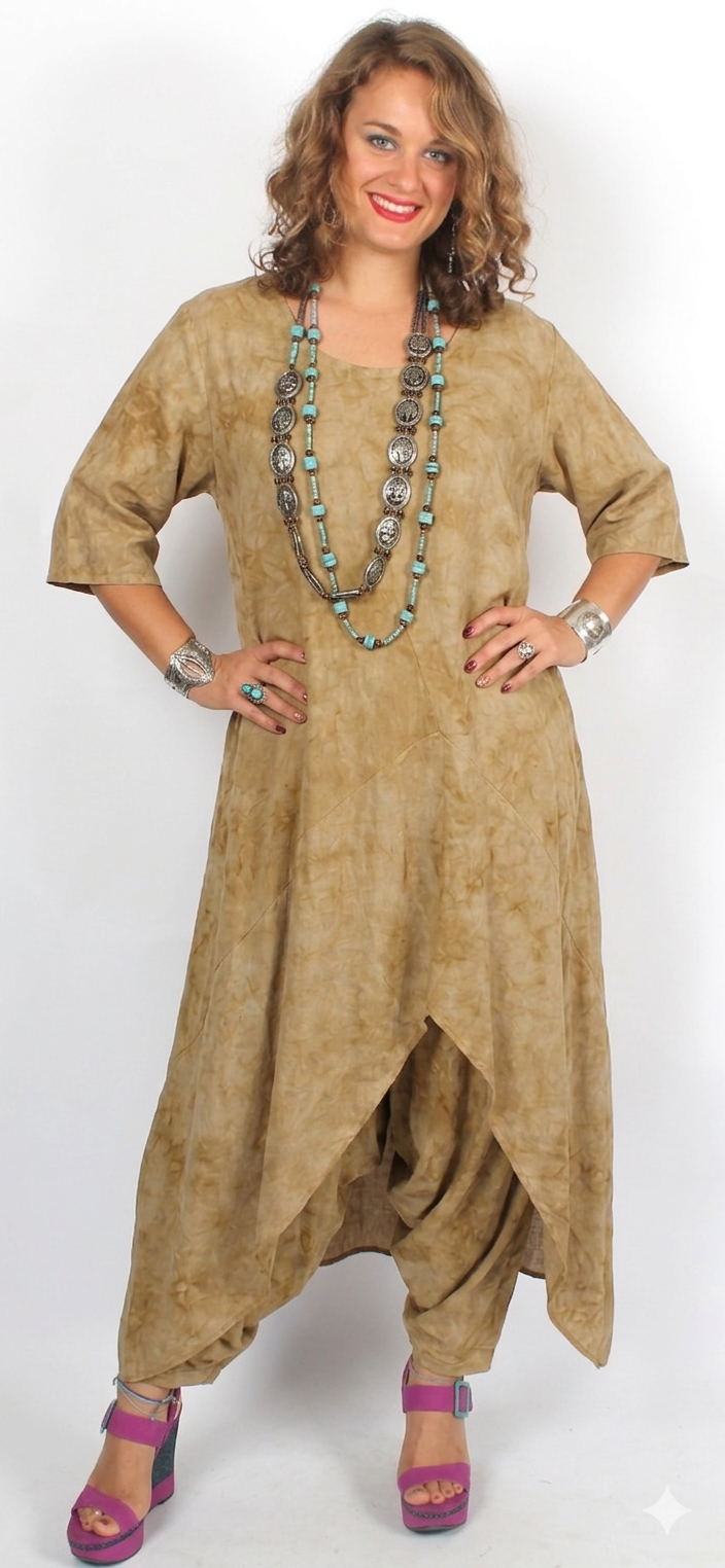 SunHeart Hera Rayon Hi-Low Top or Dress the urban hippie-chic deconstructed dream