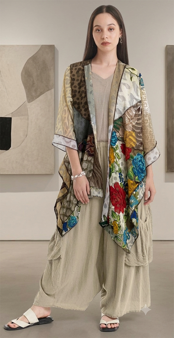 Sunheart Gypsy Scarf Jacket Boho  Hippie Chic Sml-Large-xl-1x