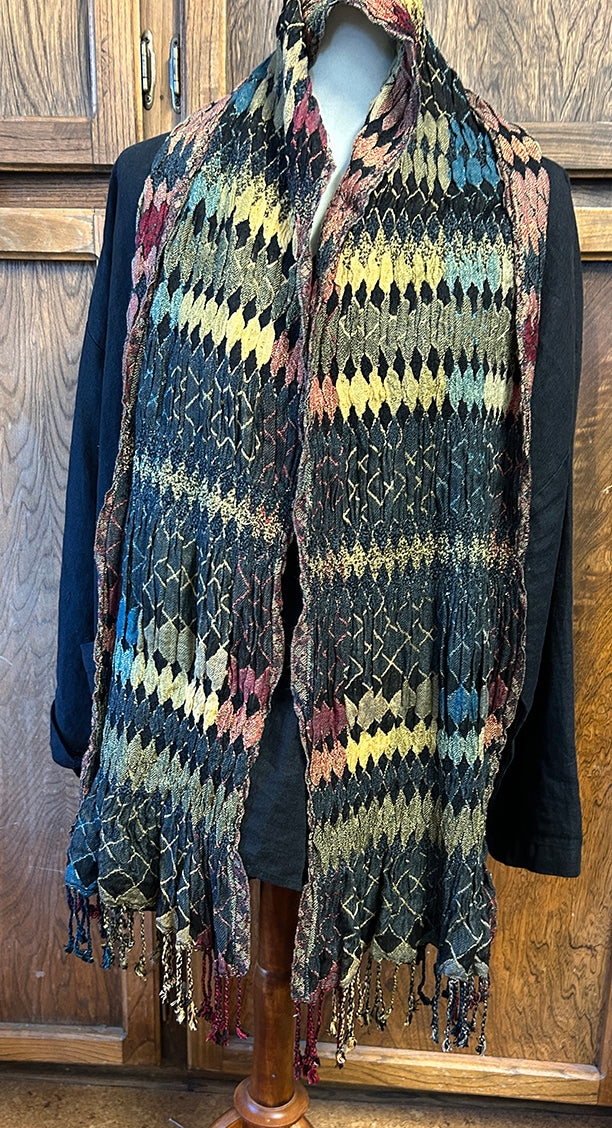 Large OOAK Winter Scarf  Gift Altar Home Lifestyle 17" x 70"