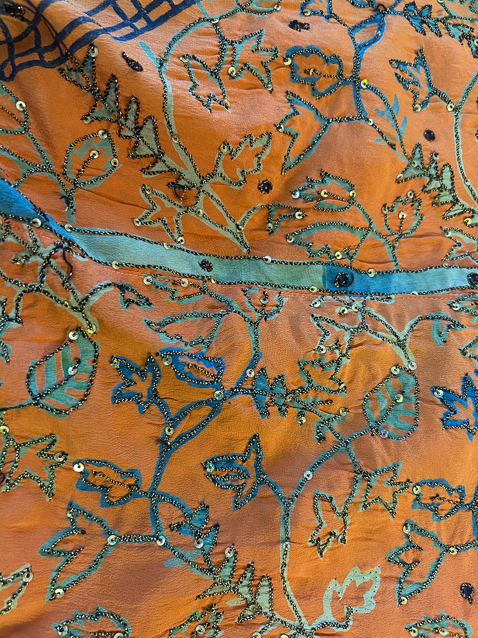 SunHeart Vintage Silk Deco Jacket Embroidered  Sml-7X