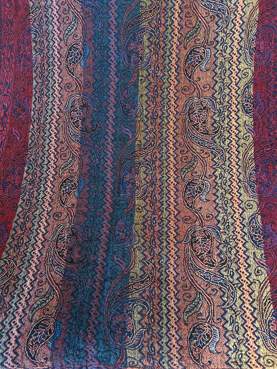 Woven Winter Woods 28" x 66" Large OOAK Scarf  Gift Altar Home Lifestyle 17" x 70" Reversible