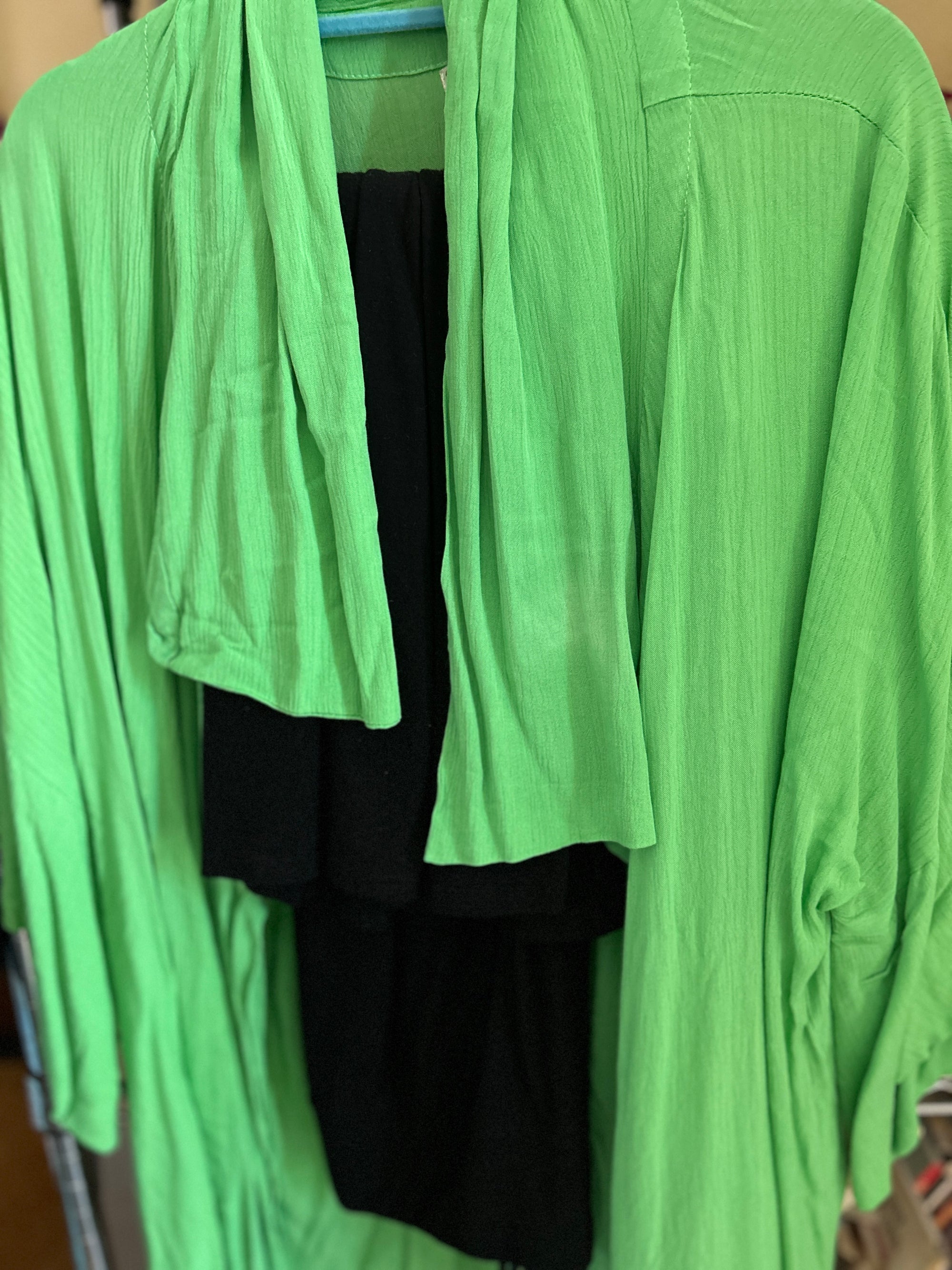 SunHeart private label Haori Kimono Balinese Lime Jacket Some Lucky Gal got the Last One!
