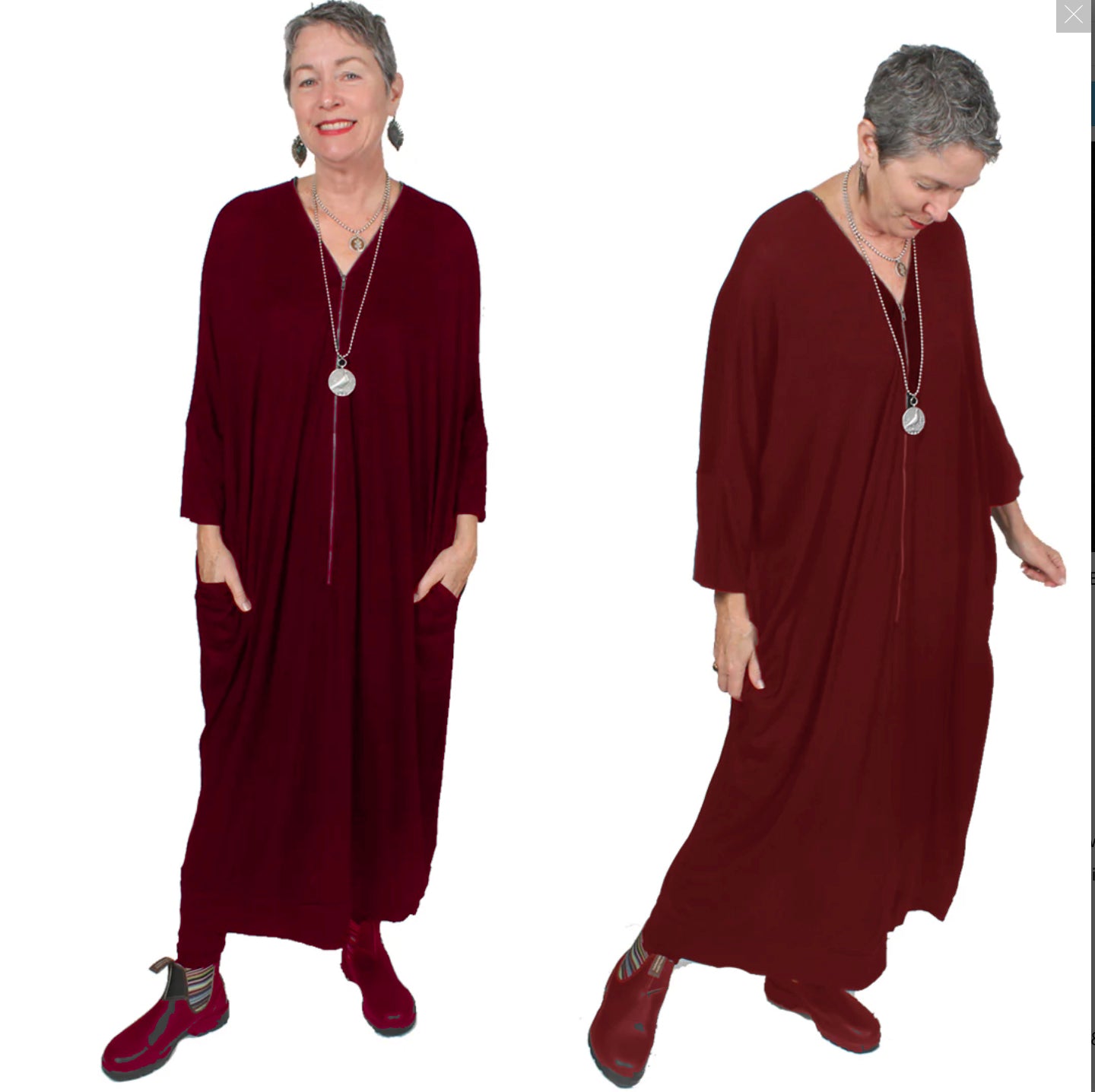 Super Sale! Ruby Zipper Dress Boho Hippie Chic Resort Wear Sml-6X