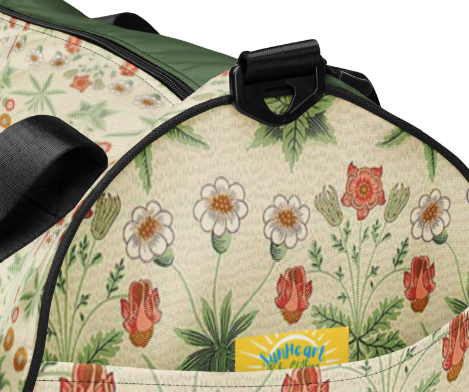 Floral top sports bag