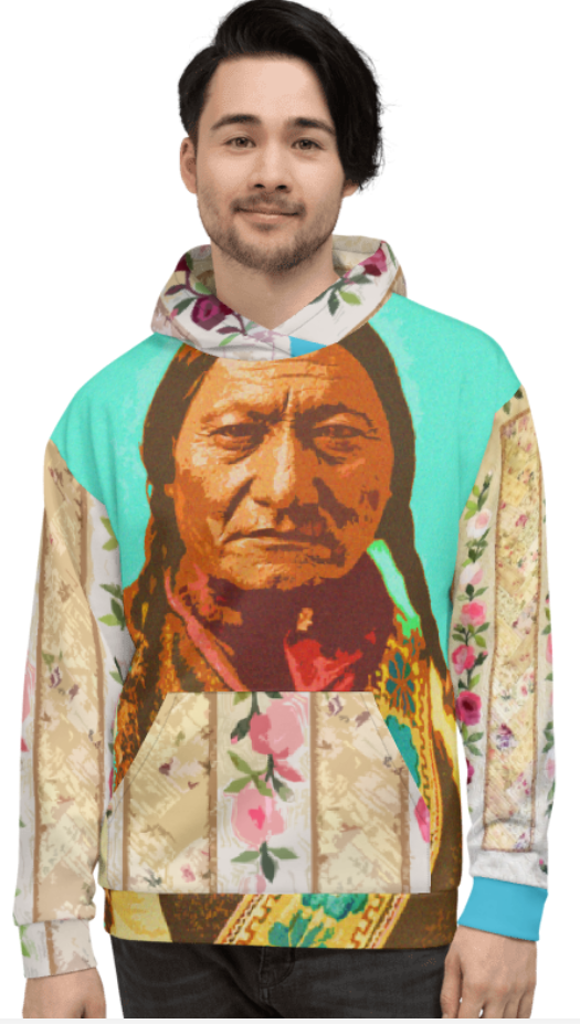 Sunheart Native American Spirit Folk Art Hoodie Pullover Small to Plus Sizes Sml-3X
