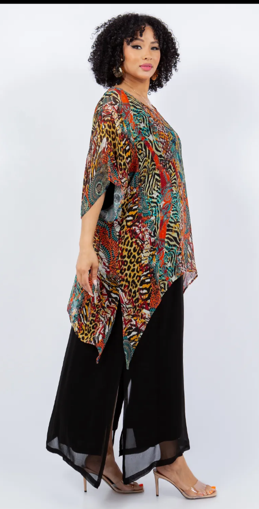 $51 OFF! Aboriginal Dreaming Oversize Pacifica Tunic Top Lagenlook Boho Hippie Chic SML-6X+