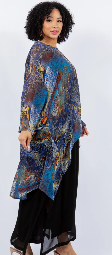 Gypsum Floral Tunic, Sweet 70's Boho Tunic Tops from Spool 72.