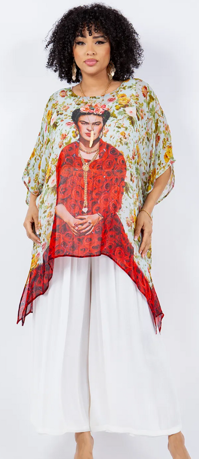 Sunheart Ceres Tunic Top Cotton Hippie Chic Plus Resort Wear Plus Sml-5x main image 0