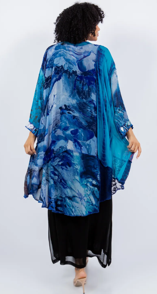 $50 OFF Sale! Mosaic hi-low Tunic Top Boho Hippie Chic Resort Wear Sml-10X LAST ONE!