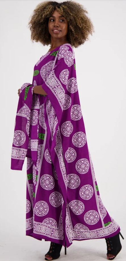 Sunheart Batik Tunic Top Caftan  Boho Hippie Chic Resort Wear Sml-6X