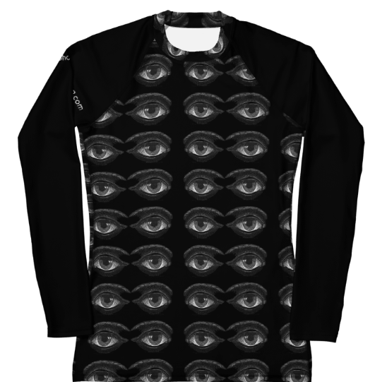 Sunheart I've Got My Eyes on You Women's Rash Guard Swim Top Outdoor Sports Sun Protection XS-3X
