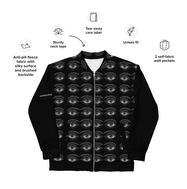 Eyes on you Bomber Jacket