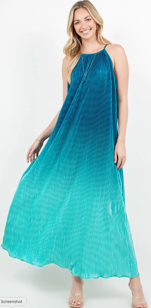 Sunheart Halter Tank Dress  Boho Hippie Chic Resort Wear Sml-4X_