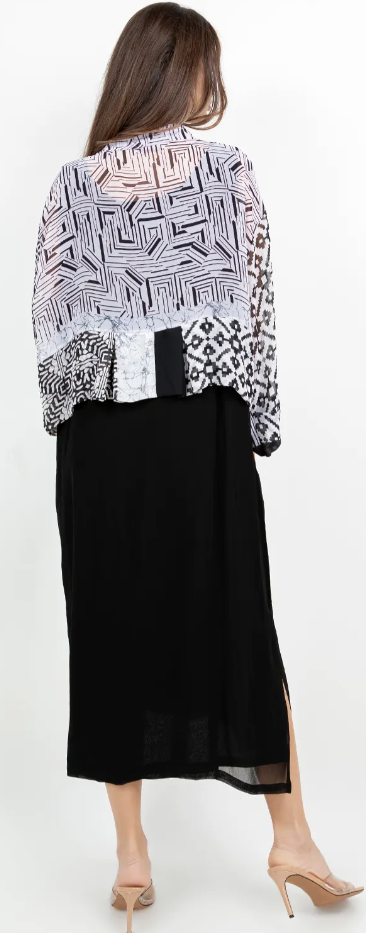 Geometric Boho Chic Flirty Fashionista Jackets Small-2X