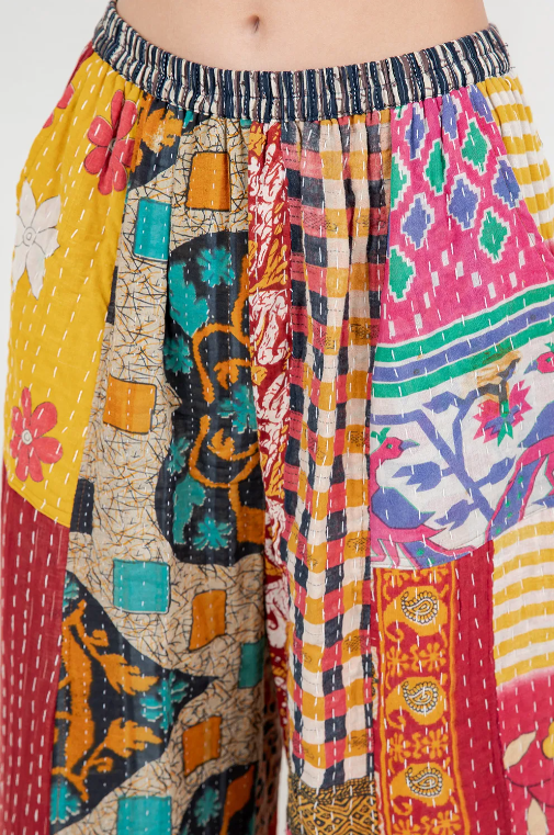 SunHeart Boho Nothing-Matches Kantha Pants Sml-2X