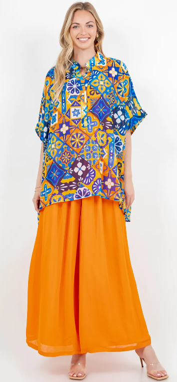 Boho Color Me Boho Chic Oversize Plue Fabu! Top 60"+Bust! Sml-5X