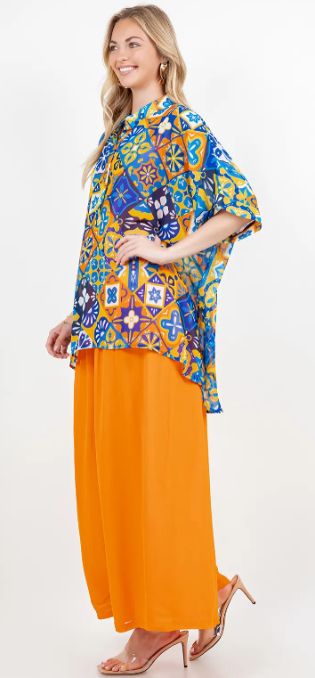 Boho Color Me Boho Chic Oversize Plue Fabu! Top 60"+Bust! Sml-5X