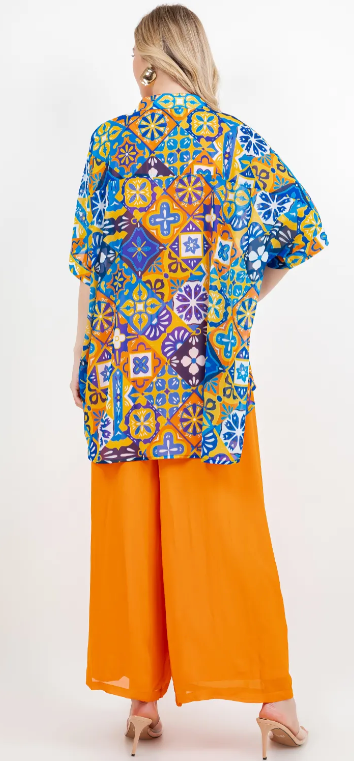 Boho Color Me Boho Chic Oversize Plue Fabu! Top 60"+Bust! Sml-5X