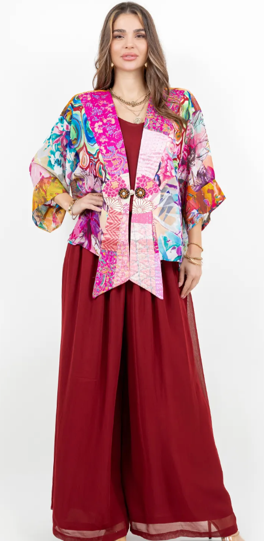 In the Pink Boho Chic Flirty Fashionista Jacket