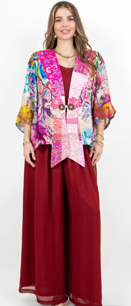 In the Pink Boho Chic Flirty Fashionista Jacket
