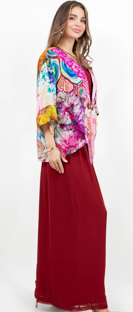 In the Pink Boho Chic Flirty Fashionista Jacket