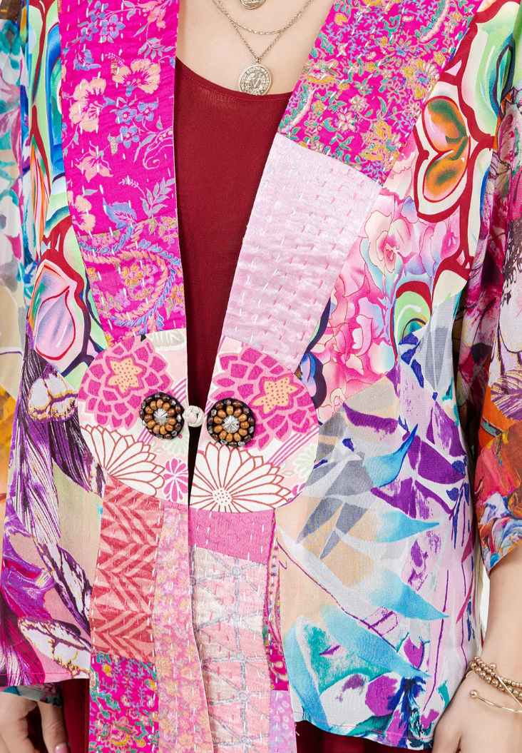 In the Pink Boho Chic Flirty Fashionista Jacket