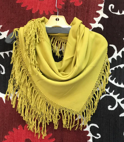 Tienda ho Womens Clothing: Moroccan Cotton Fringe Scarf