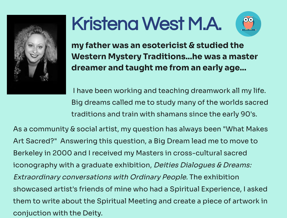Module 1 Esoteric Dreamwork  Module 2 Dreaming with Ancestors Online Self Study Class