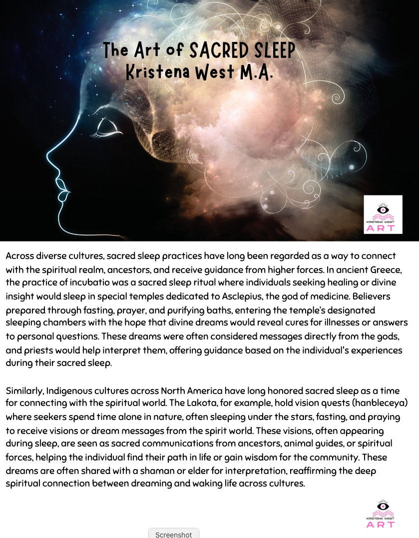 Module 1 Esoteric Dreamwork  Module 2 Dreaming with Ancestors Online Self Study Class