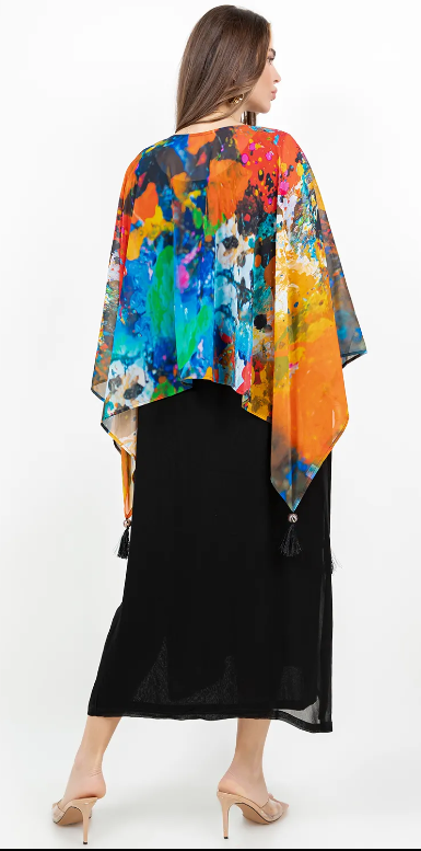 Boho Beauty Poncho Plus Top Boho Resort Festival Wear Hippie Chic Plus Sml-7X+