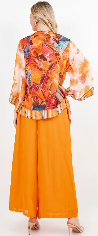 Sunheart Tangerine Dream Scarf Jacket Boho  Hippie Chic Sml-Large-xl-1x
