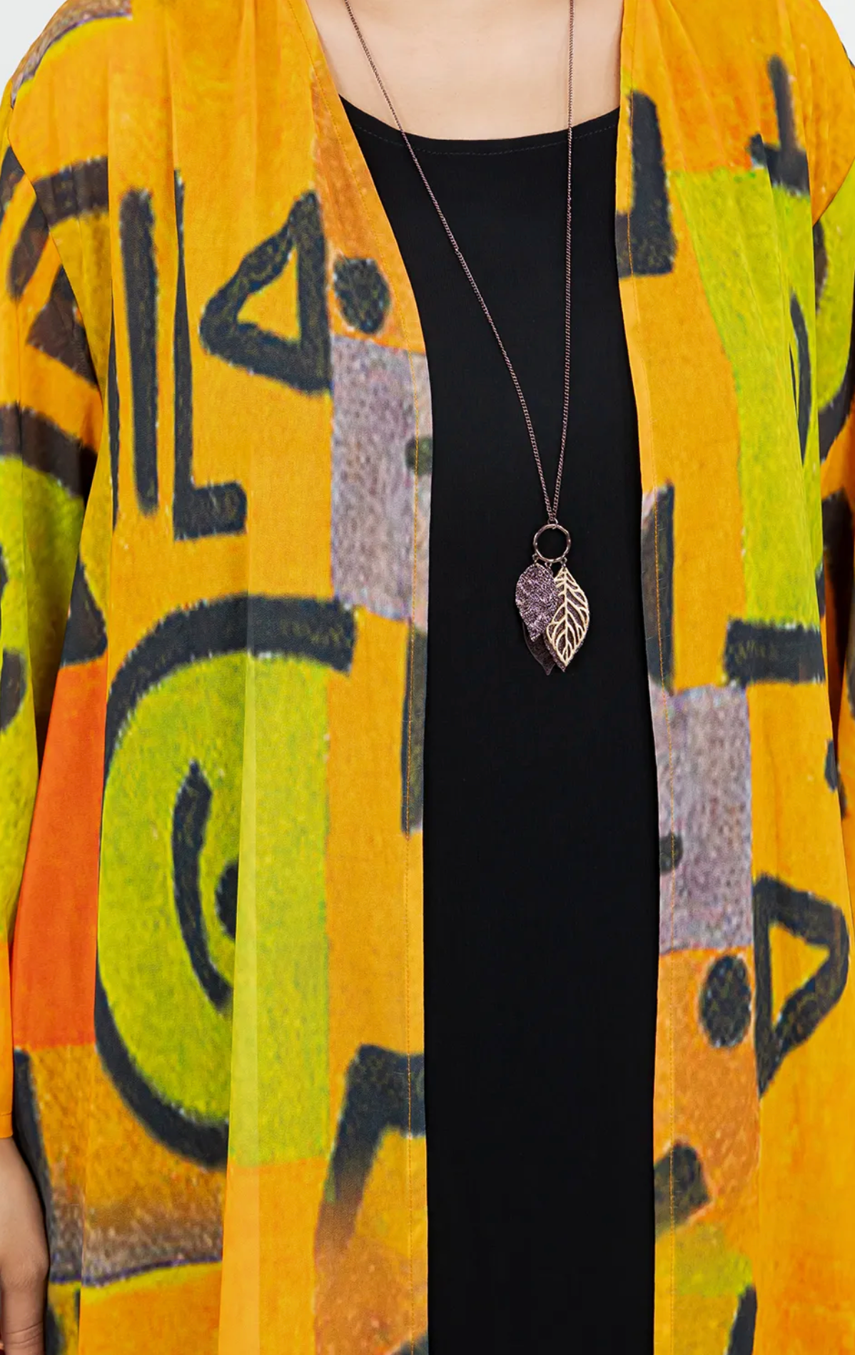 $50 OFF! Saphire Nomad – Abstract Long Boho Jacket | Flowy Statement Layer Sml-3x
