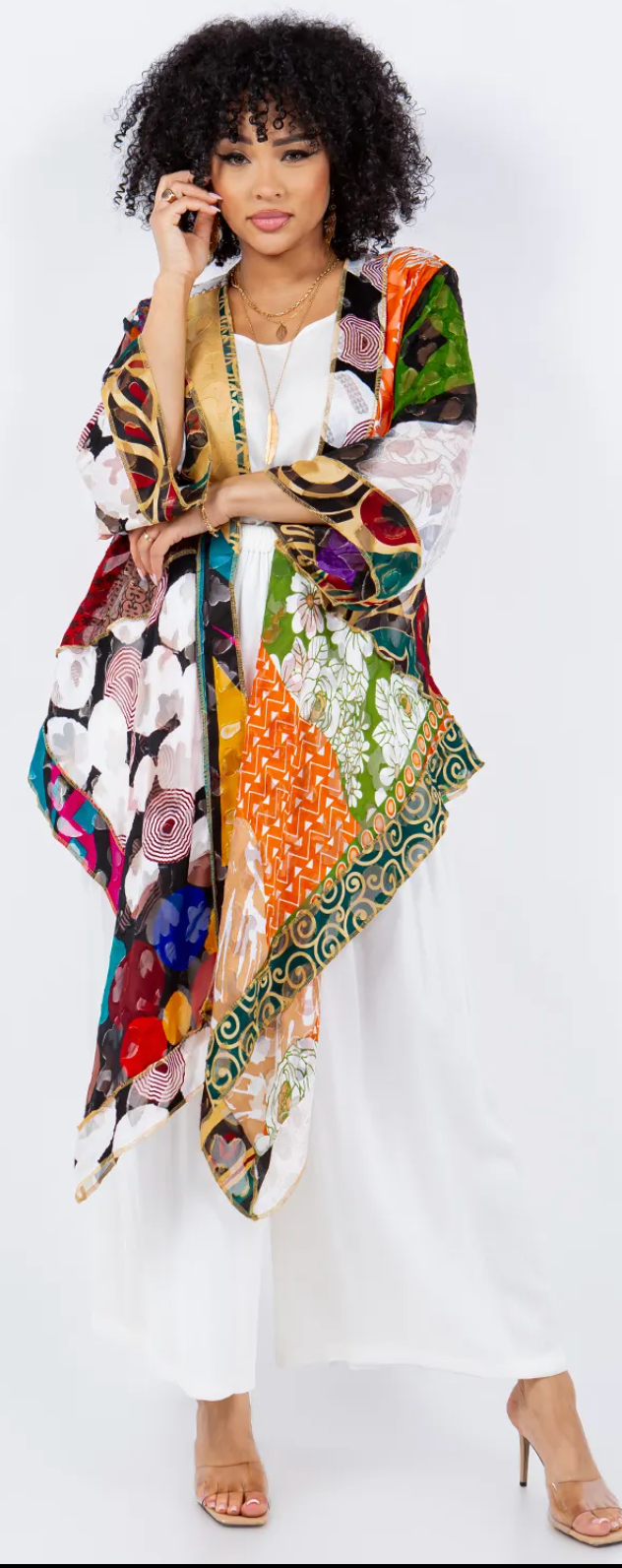 Sunheart Gypsy Scarf Jacket Boho  Hippie Chic Sml-Large-xl-1x