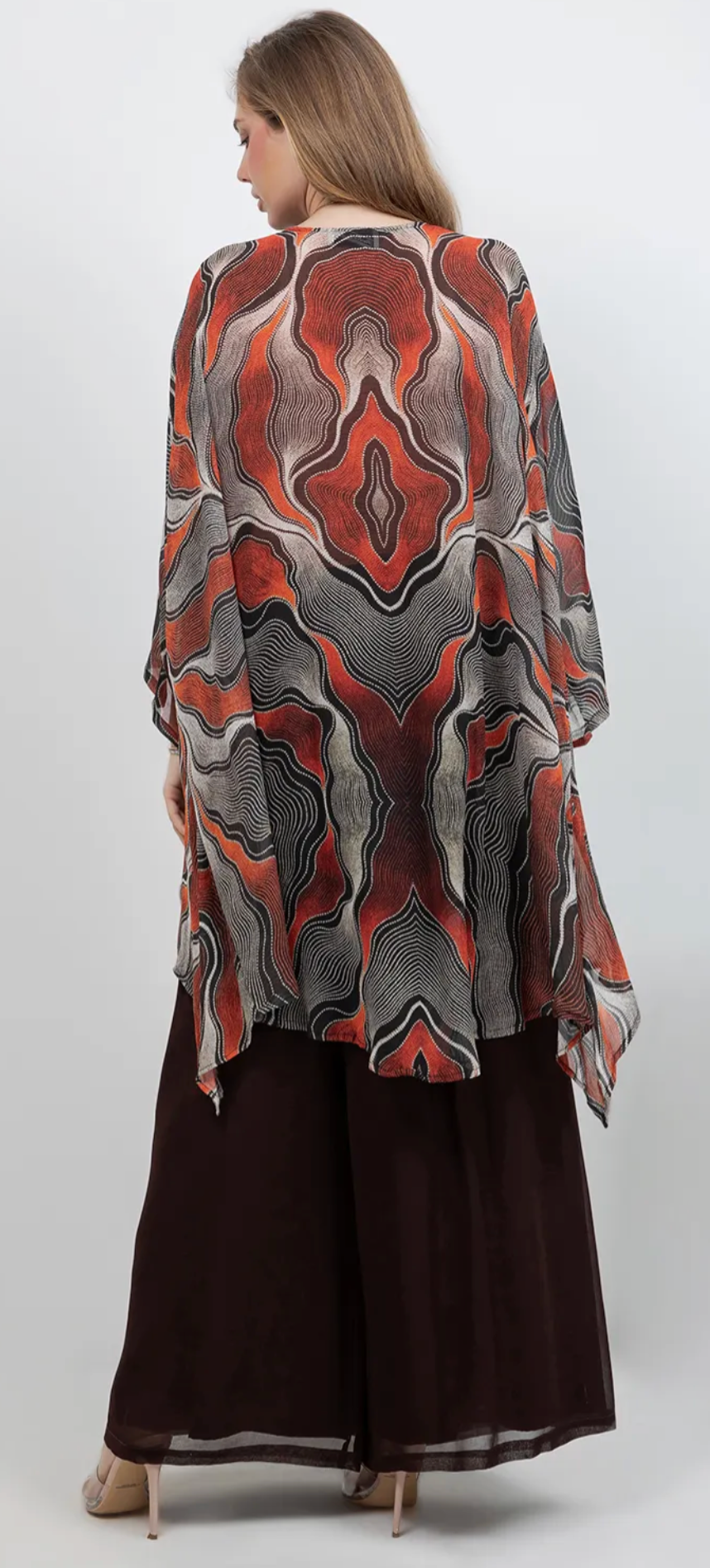 Escher inspired Mosaic hi-low Tunic Top Boho Hippie Chic Resort Wear Sml-10X