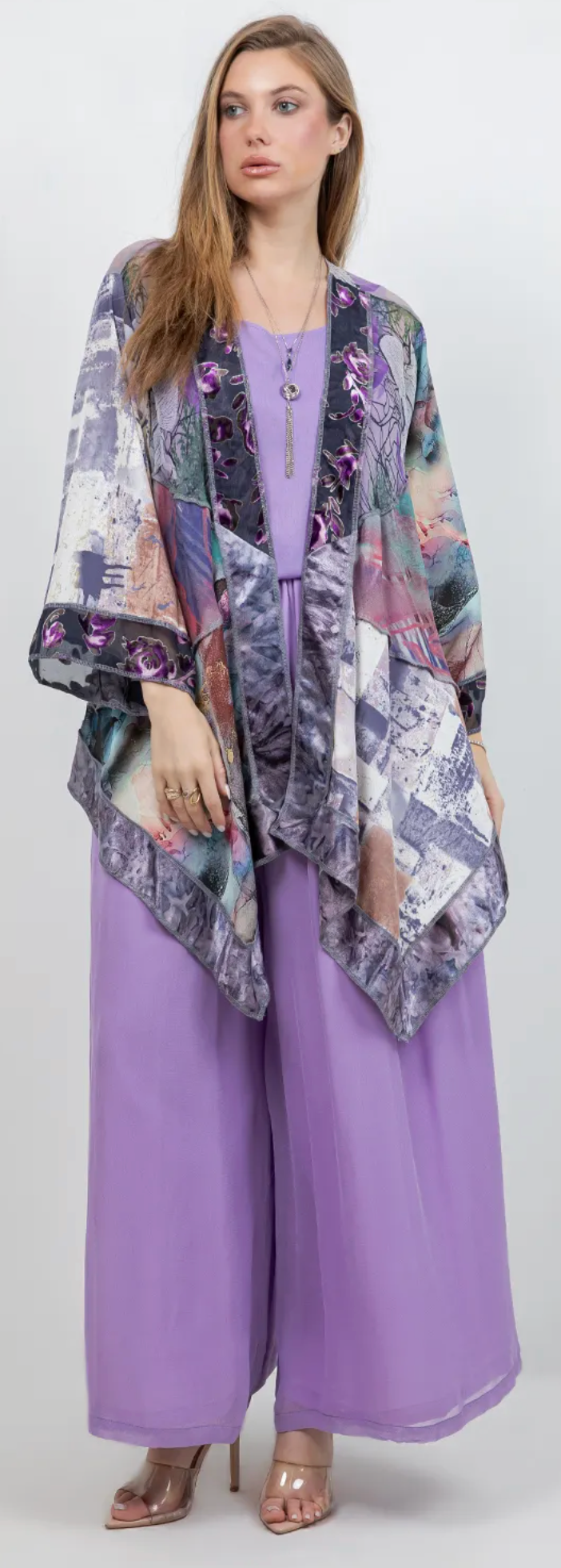 Amethyst Gallery Patchwork Kimono Jacket Sml-Med-Large-Xl