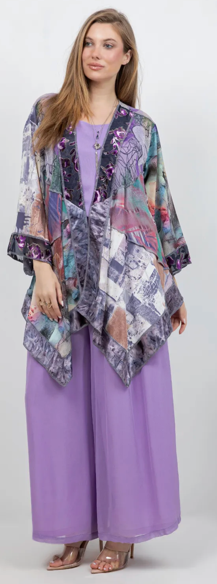 Amethyst Gallery Patchwork Kimono Jacket Sml-Med-Large-Xl