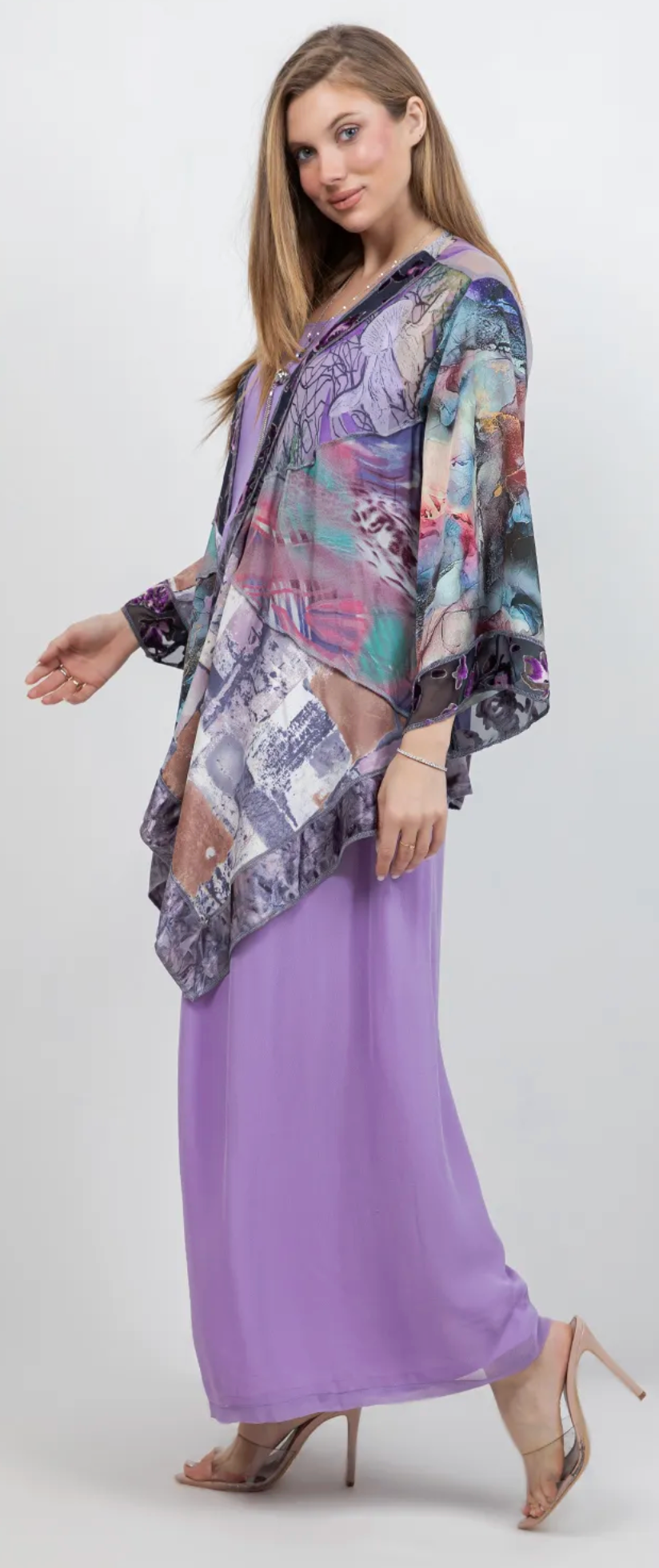 Amethyst Gallery Patchwork Kimono Jacket Sml-Med-Large-Xl