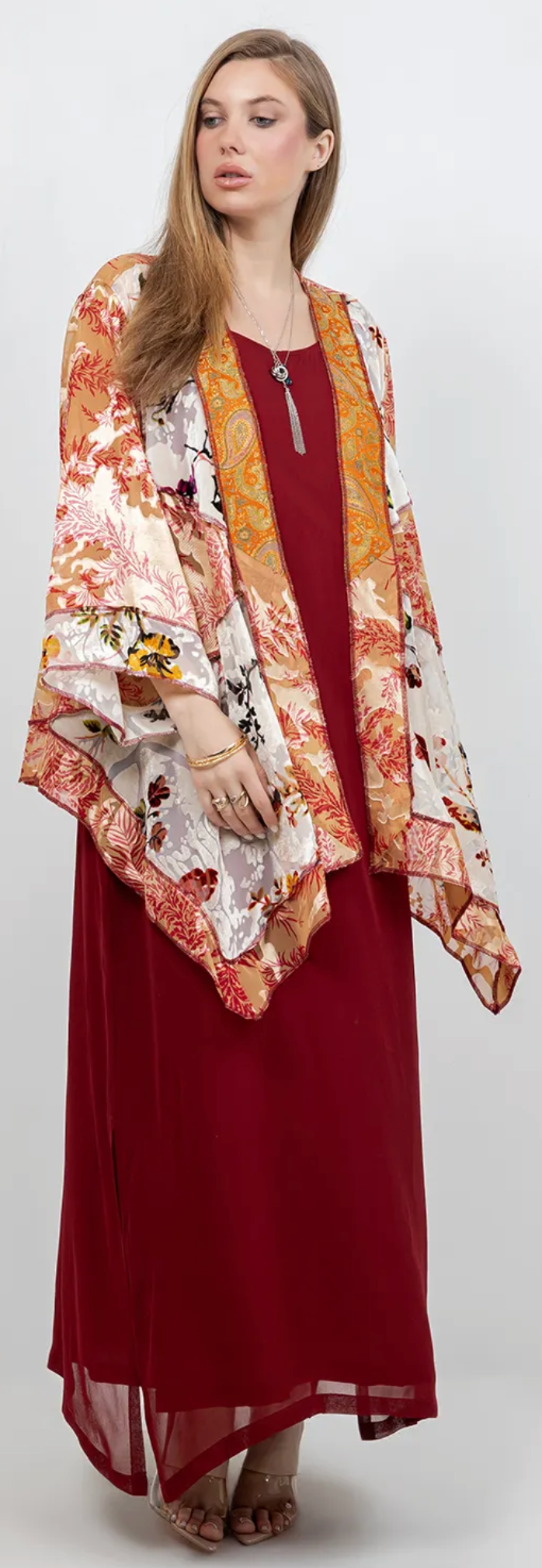 Amber Patchwork Kimono Jacket Sml-Med-Large-Xl