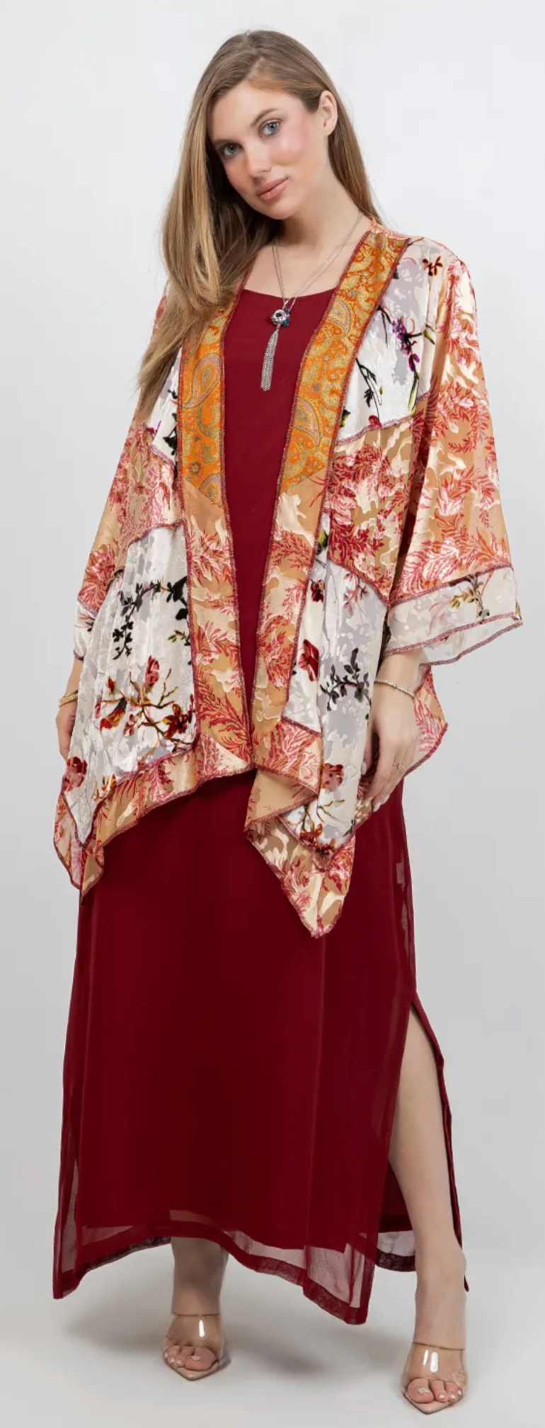 Amber Patchwork Kimono Jacket Sml-Med-Large-Xl