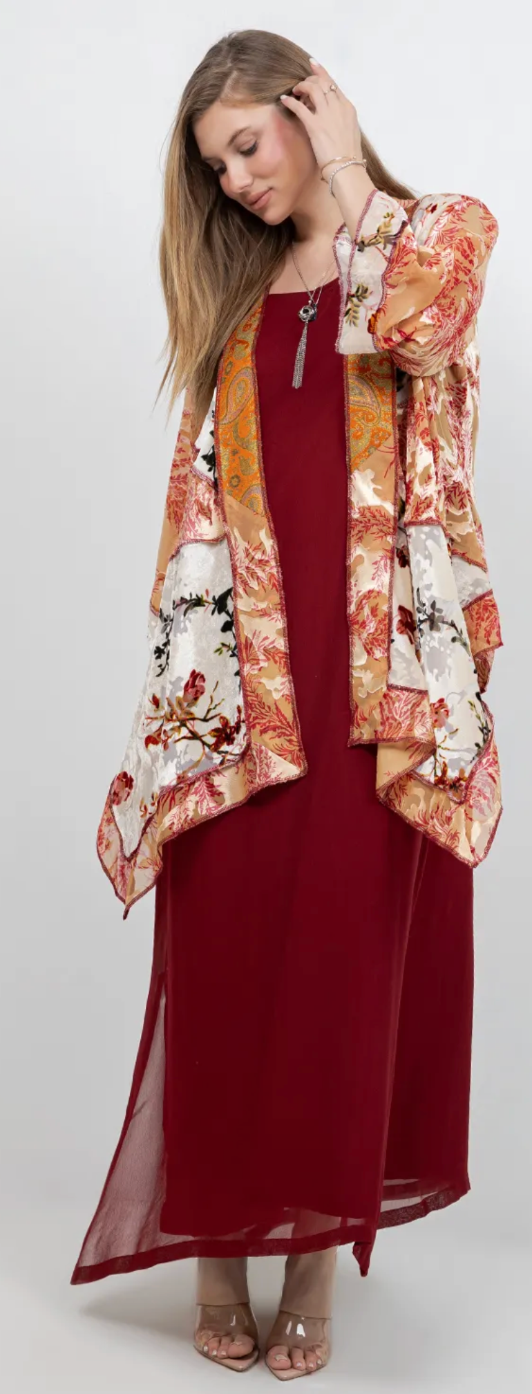 Amber Patchwork Kimono Jacket Sml-Med-Large-Xl