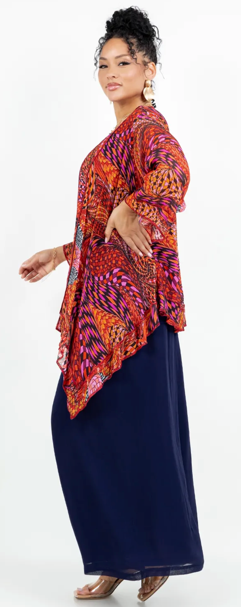 Sunset Samba Kimono Jacket Sml-Med-Large-Xl