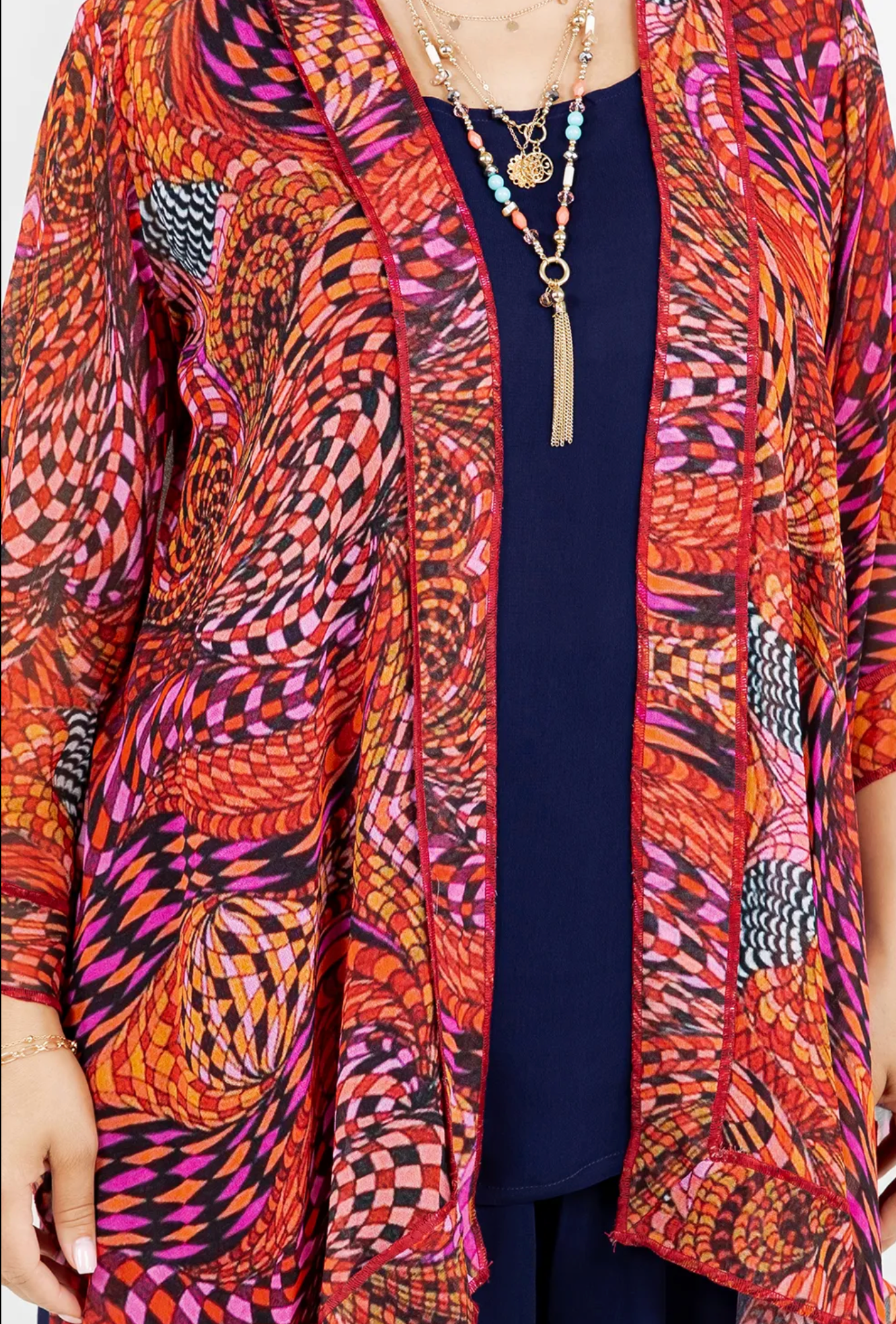 Sunset Samba Kimono Jacket Sml-Med-Large-Xl