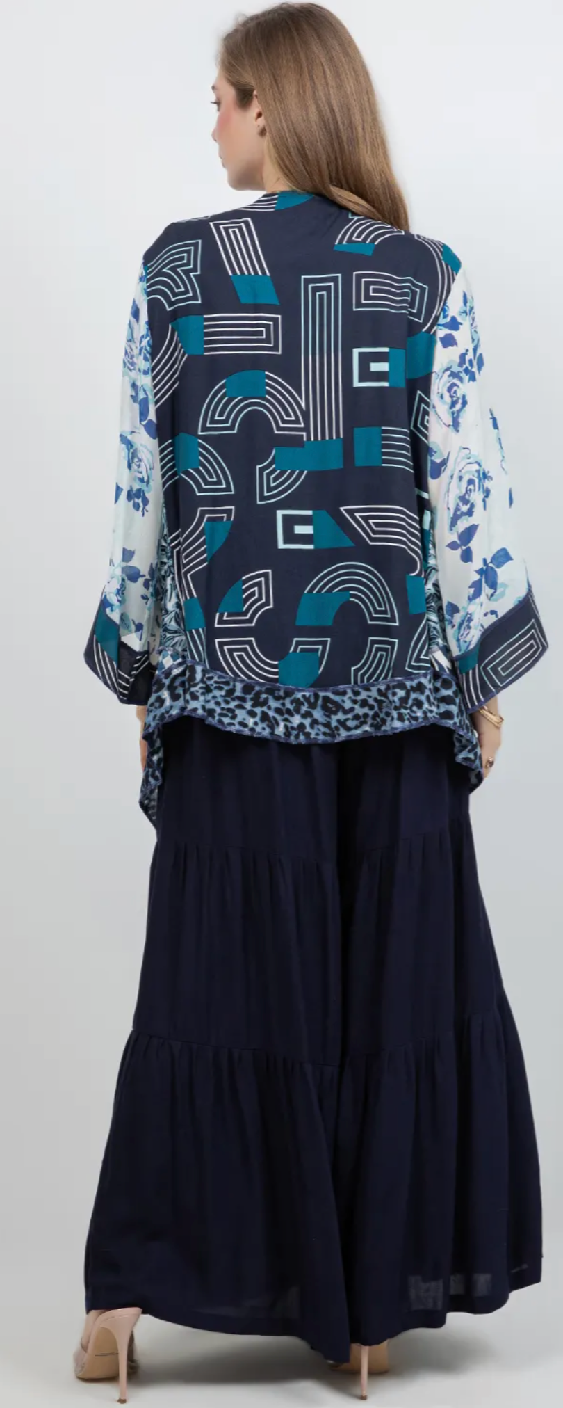 Hamptons Patchwork Kimono Jacket Sml-Med-Large-Xl