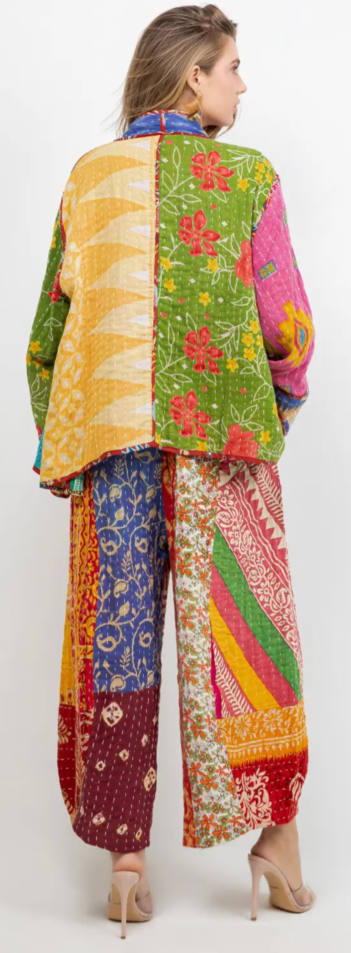 Reversible Kantha Jacket – One-of-a-Kind–2X | Upcycled Cotton Patchwork
