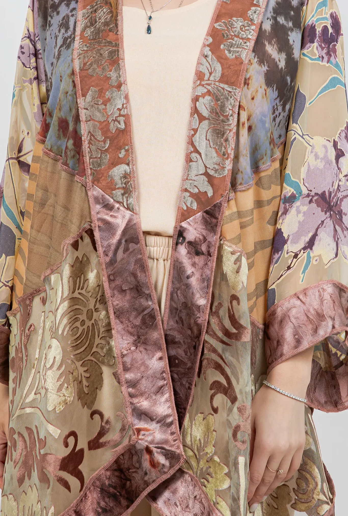 Siren Gallery Patchwork Kimono Jacket Sml-Med-Large-Xl